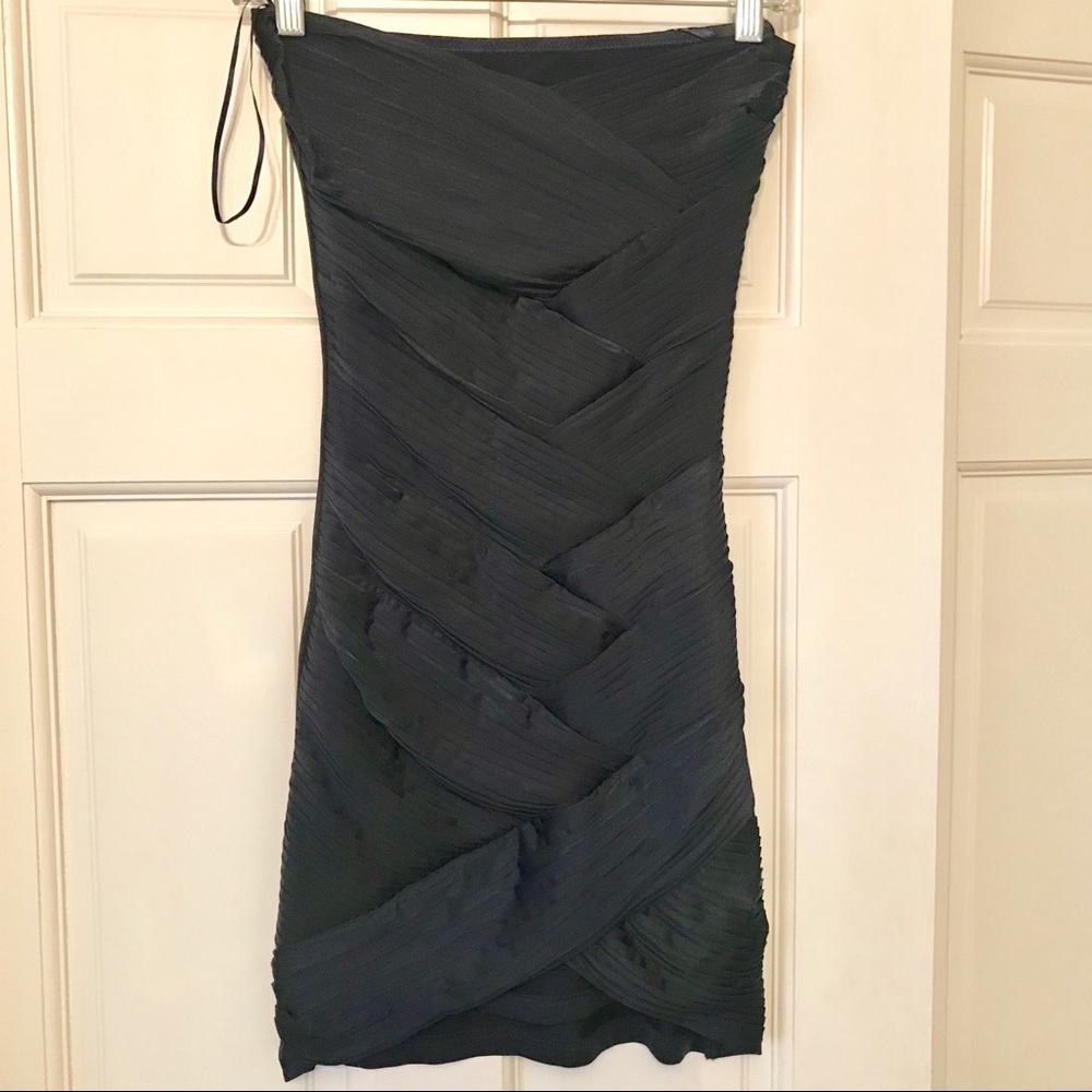 Asos Navy Pleated Mini Dress - US 2/4